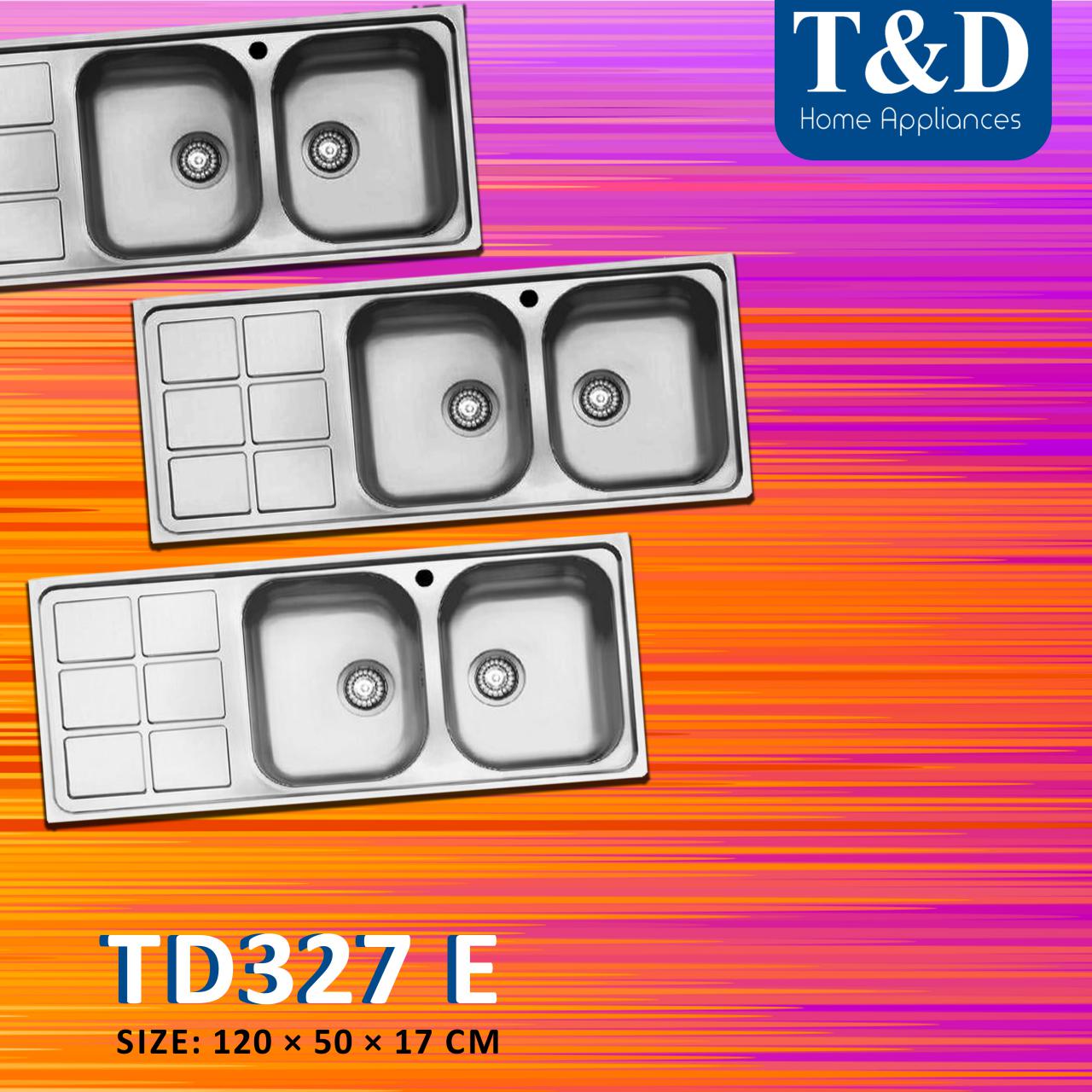 سینک ظرفشویی تی اند دی مدل TD327 E